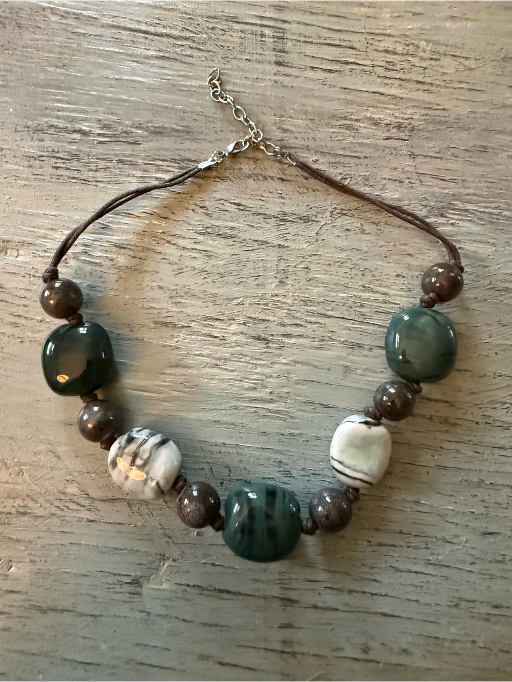 Beaded Stone Necklace